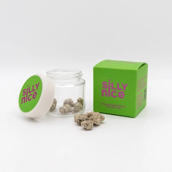 Silly Nice Frosted Flower packaging and product