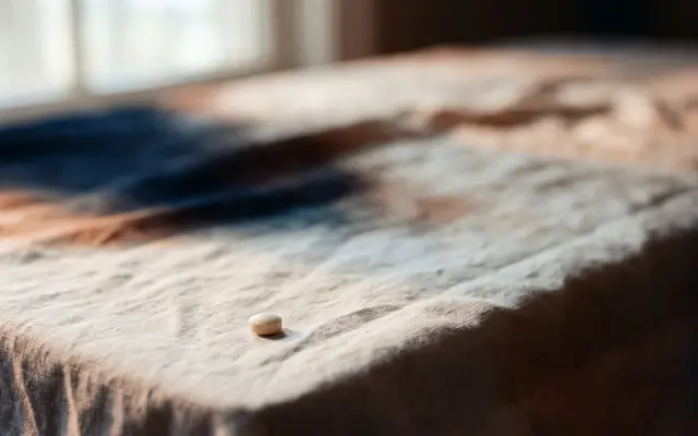 Soft window light across a folded linen cloth on a wooden table