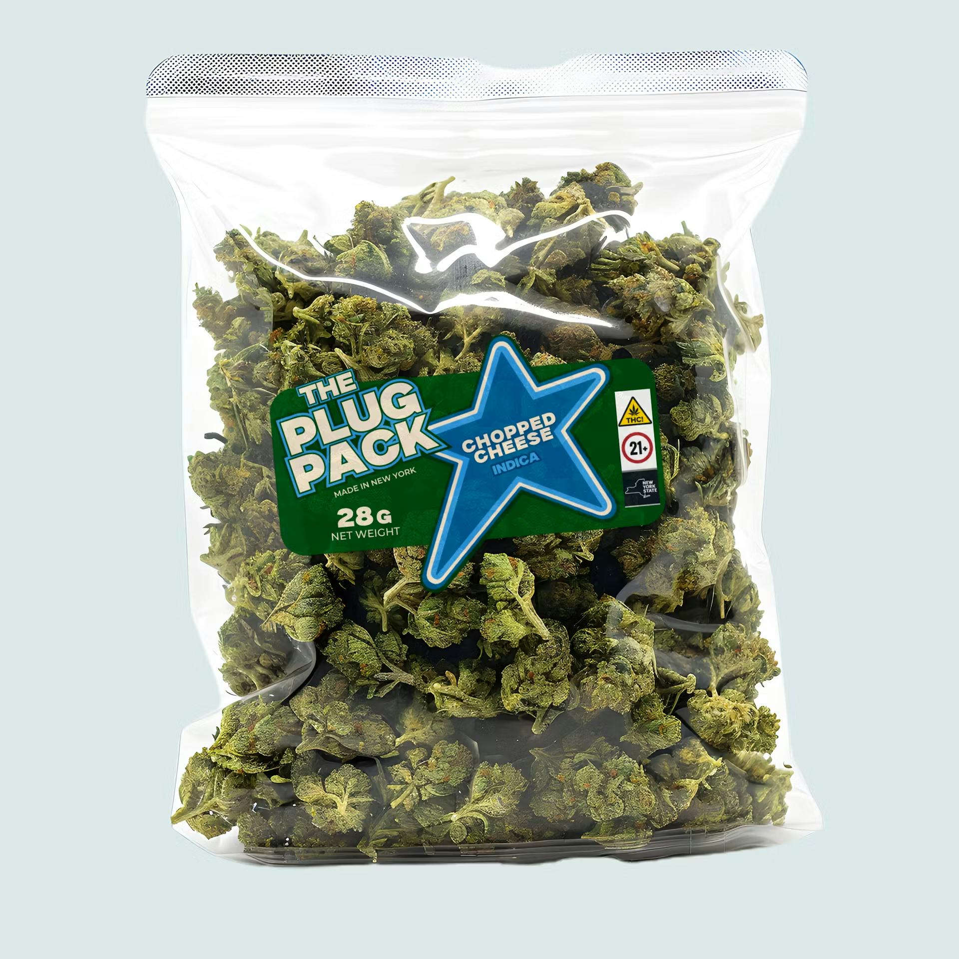 the plug pack ounce of weed at corning dispensary