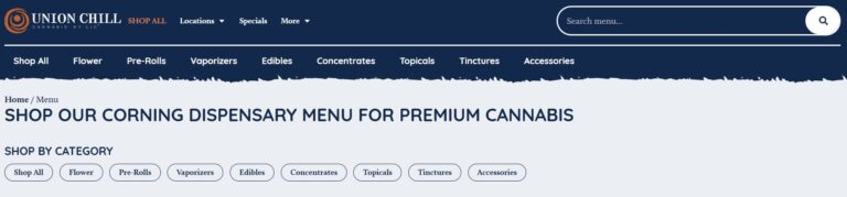 shop union chill corning dispensary menu from home